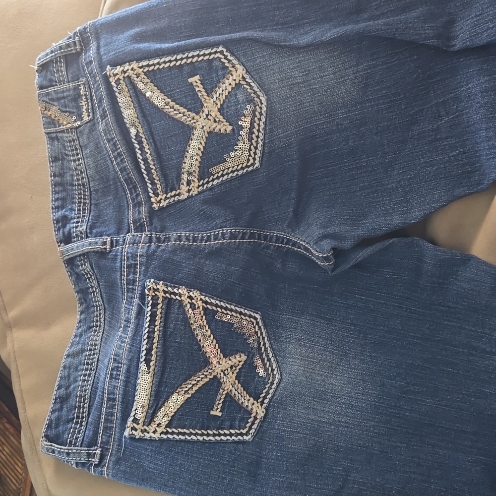 Amethyst straight leg low rise jeans